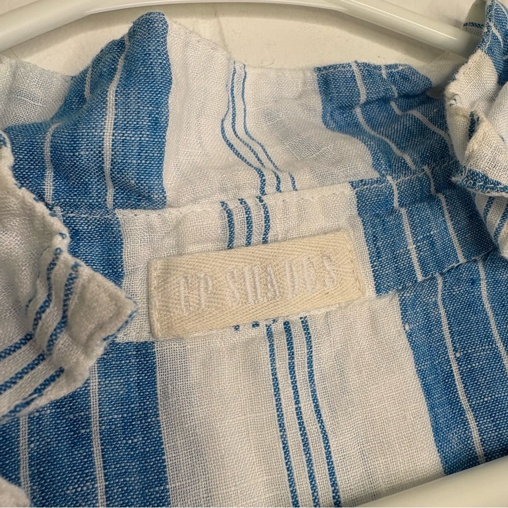 CP Shades Linen Tunic Dress Size XS White/Blue Stripes Classic Fall Staple Piece - Picture 5 of 7